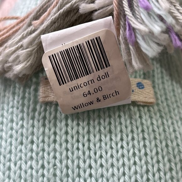 Blabla Confetti Unicorn Knit Doll Plush Lovey 18” - Picture 6 of 6